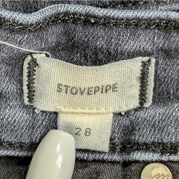 Madewell Stovepipe Straight 28 Charcoal Gray High Rise Minimalist Capsule Denim - Picture 2 of 11